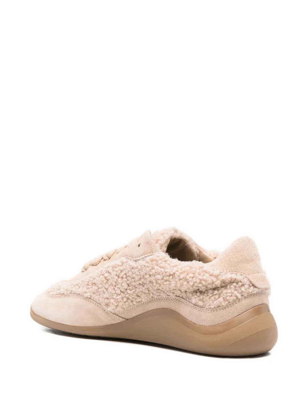 Vic Matie textured lace-up trainers Neutrals