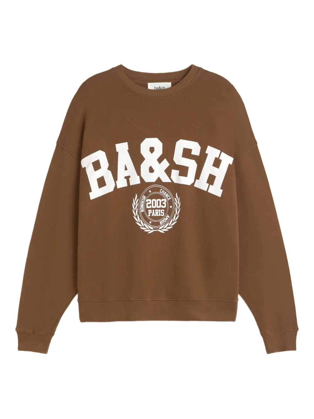 Ba&sh Benjamin Logo-print Sweatshirt In Brown