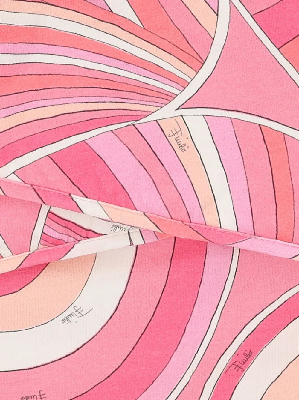 Pucci Junior Swirl-pattern Hooded Sleeping Bag In Pink