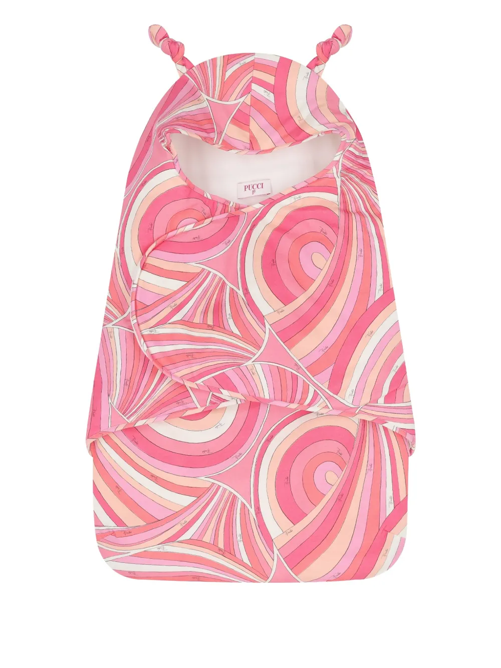 PUCCI Junior swirl-pattern hooded sleeping bag | Pink | Image 1