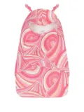 PUCCI Junior swirl-pattern hooded sleeping bag - Pink