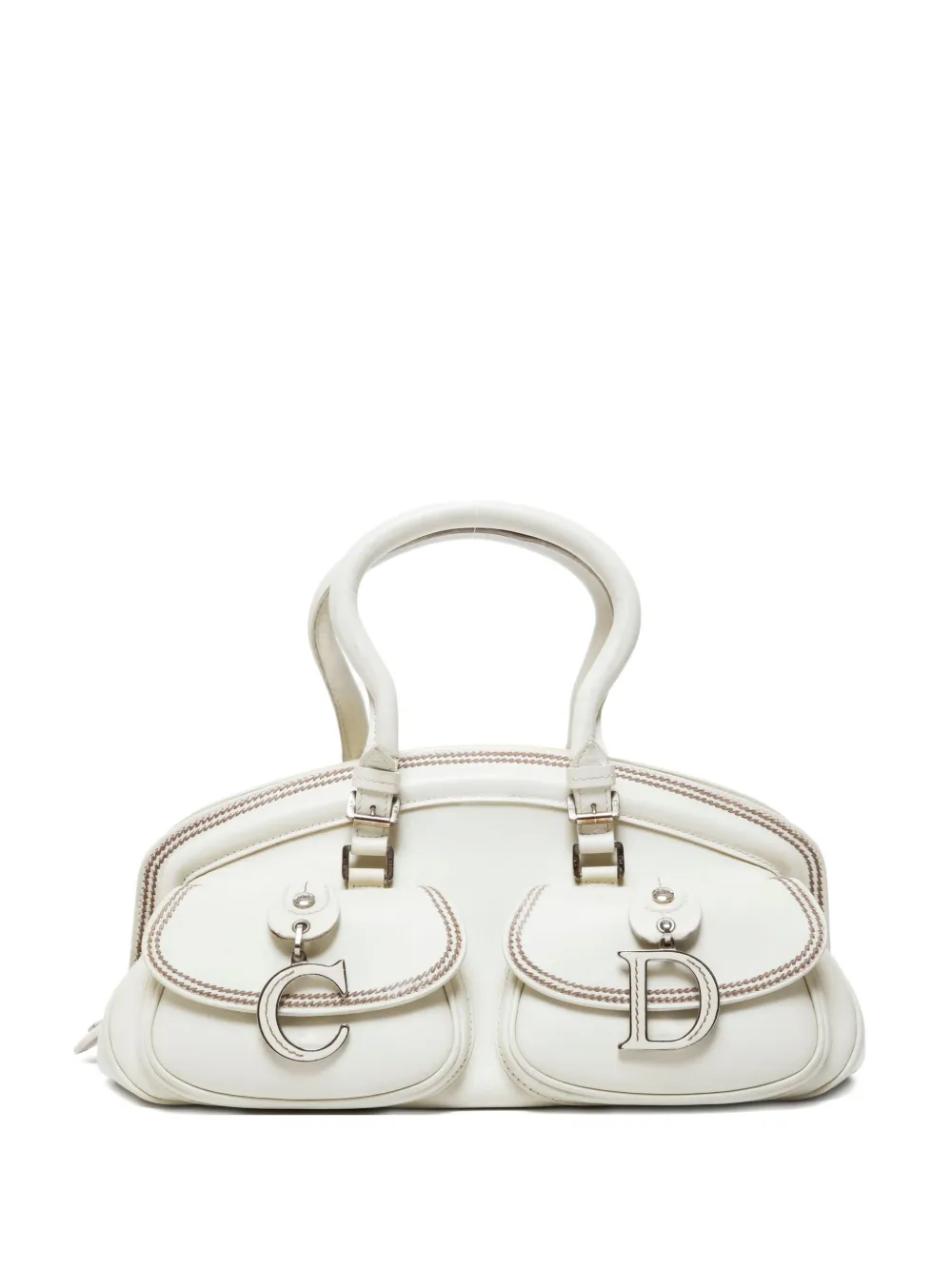 Christian Dior Pre-Owned mini 2000-2015 Boston top-handle handbag | White | Image 1