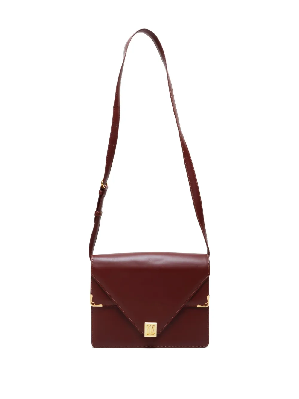 Pre-owned Cartier 1990-2000s Must Be Shoulder Bag In Red