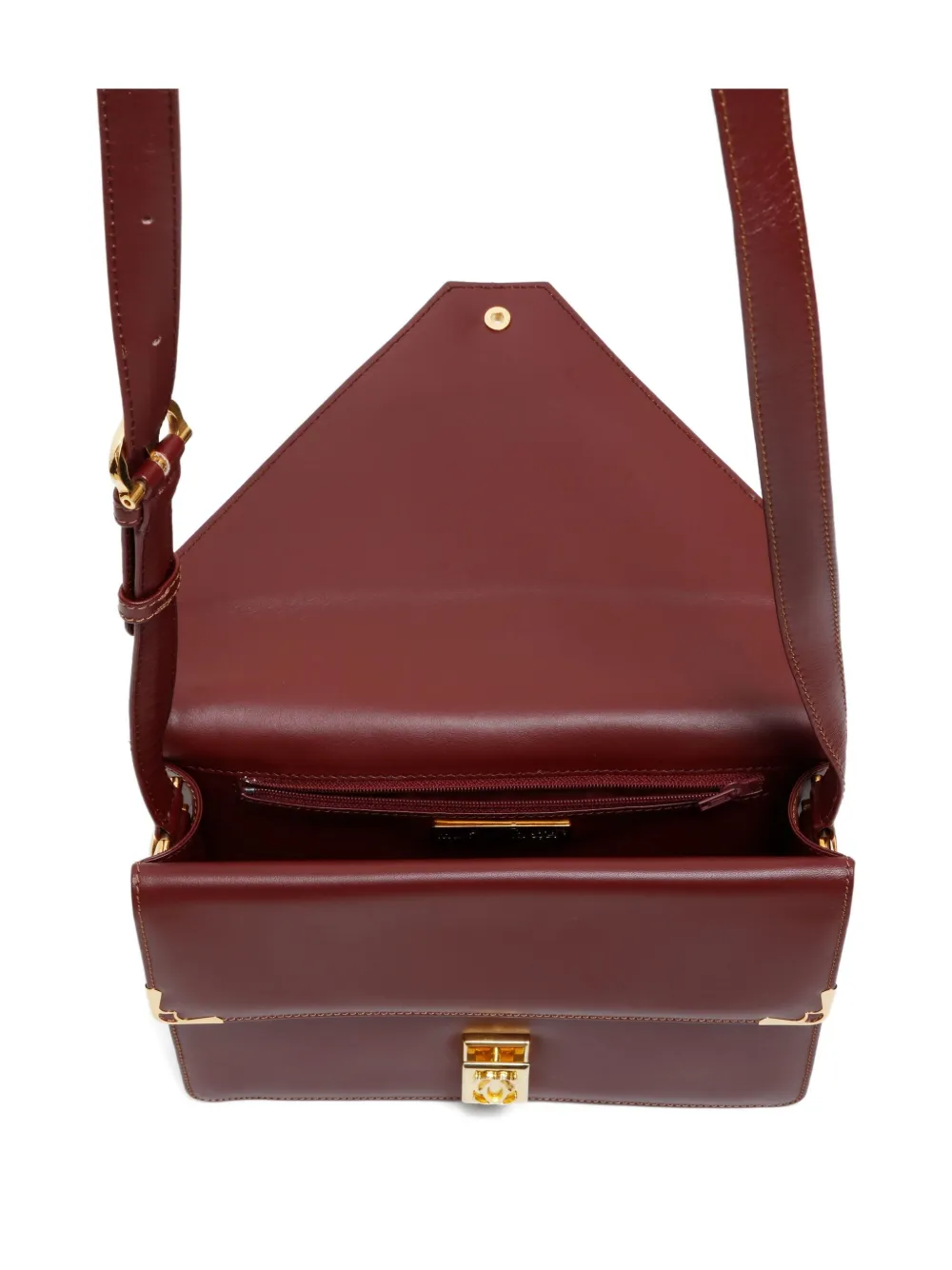 Pre-owned Cartier 1990-2000s Must Be Shoulder Bag In Red