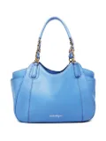 Ferragamo Pre-Owned 2000-2020 Melinda chain-handle leather handbag - Blue