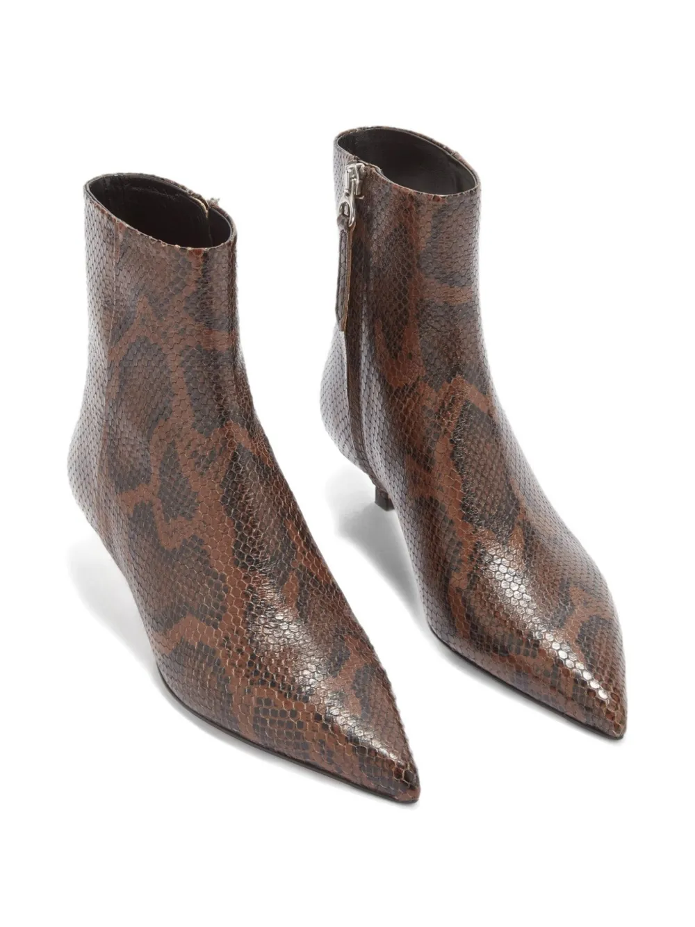 Aeyde 35mm Sofie pointed-toe ankle boots Brown