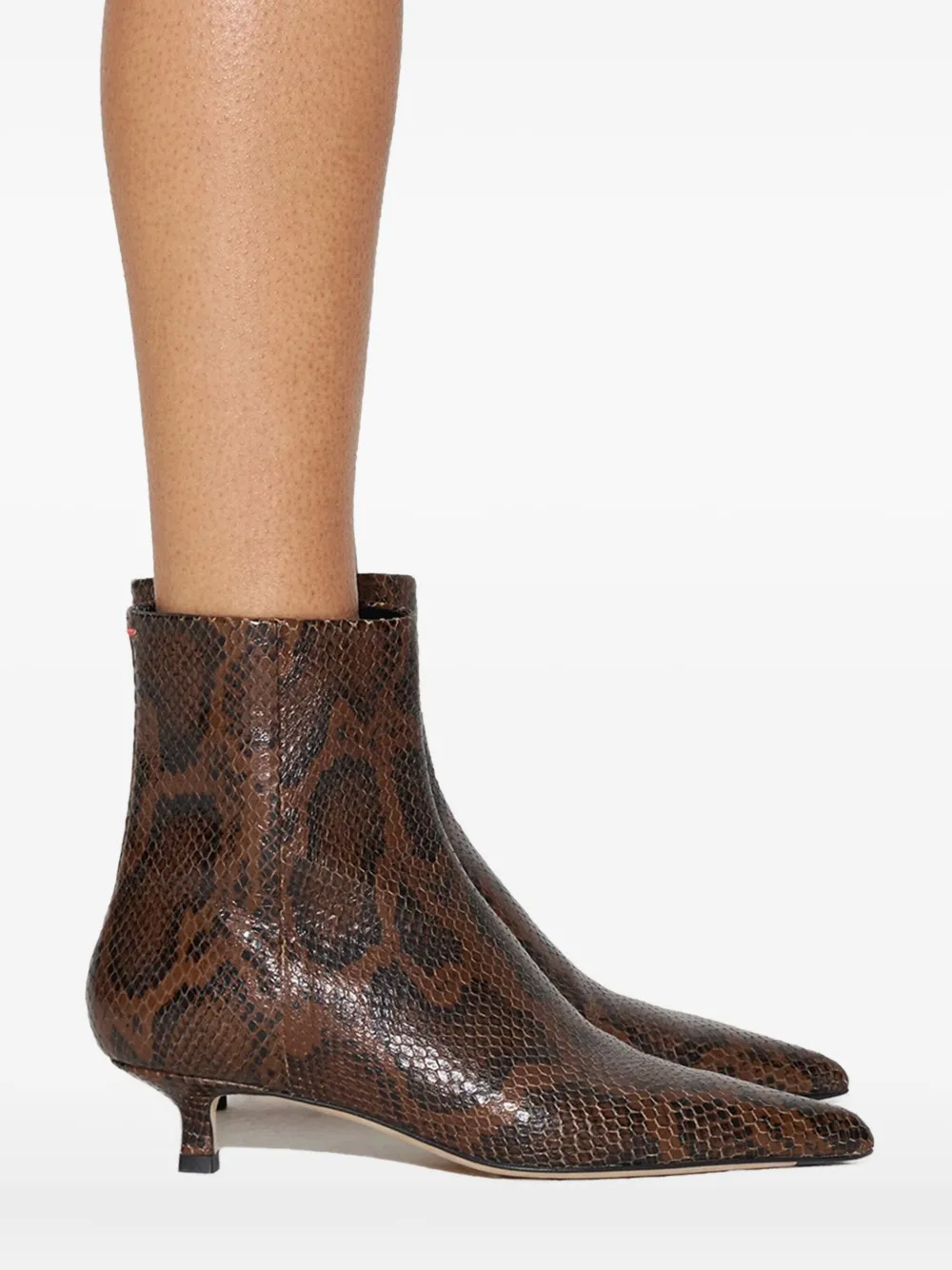 Aeyde 35mm Sofie pointed-toe ankle boots Brown
