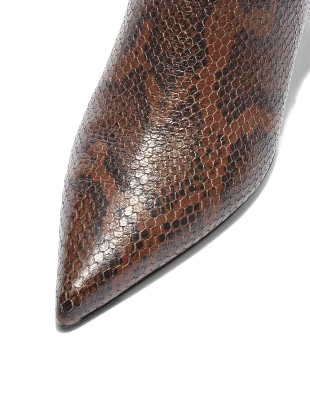 Aeyde 35mm Sofie pointed-toe ankle boots Brown