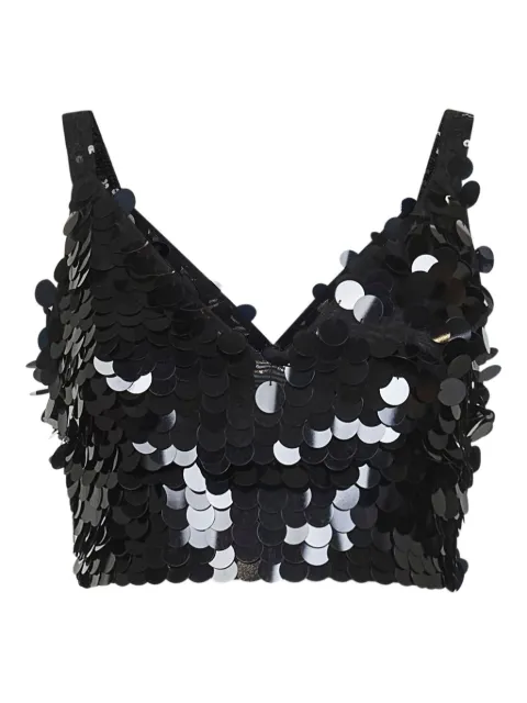 P.A.R.O.S.H. sequin-embellished V-neck top