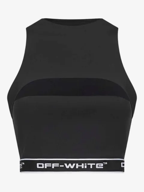 Off-White Arrow-motif jacquard crop top