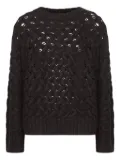 P.A.R.O.S.H. cable-knit open-weave sweater - Brown