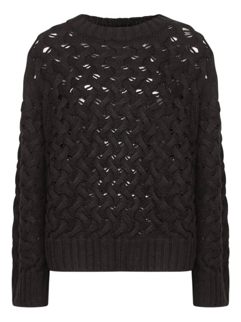 P.A.R.O.S.H. cable-knit open-weave sweater