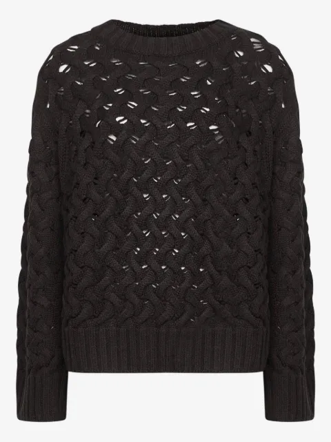 P.A.R.O.S.H. cable-knit open-weave sweater