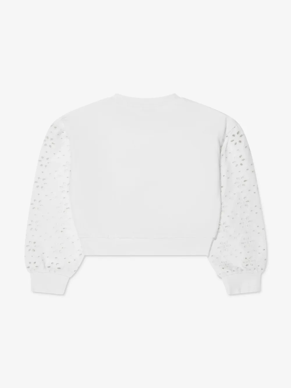 guess kids eyelet-embroidered sweatshirt | Girls Hoodies & Sweatshirts | Image 2