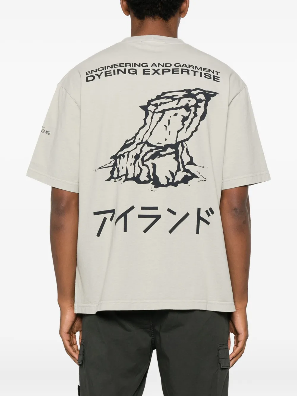 Stone Island graphic-print T-shirt | Grey | FARFETCH