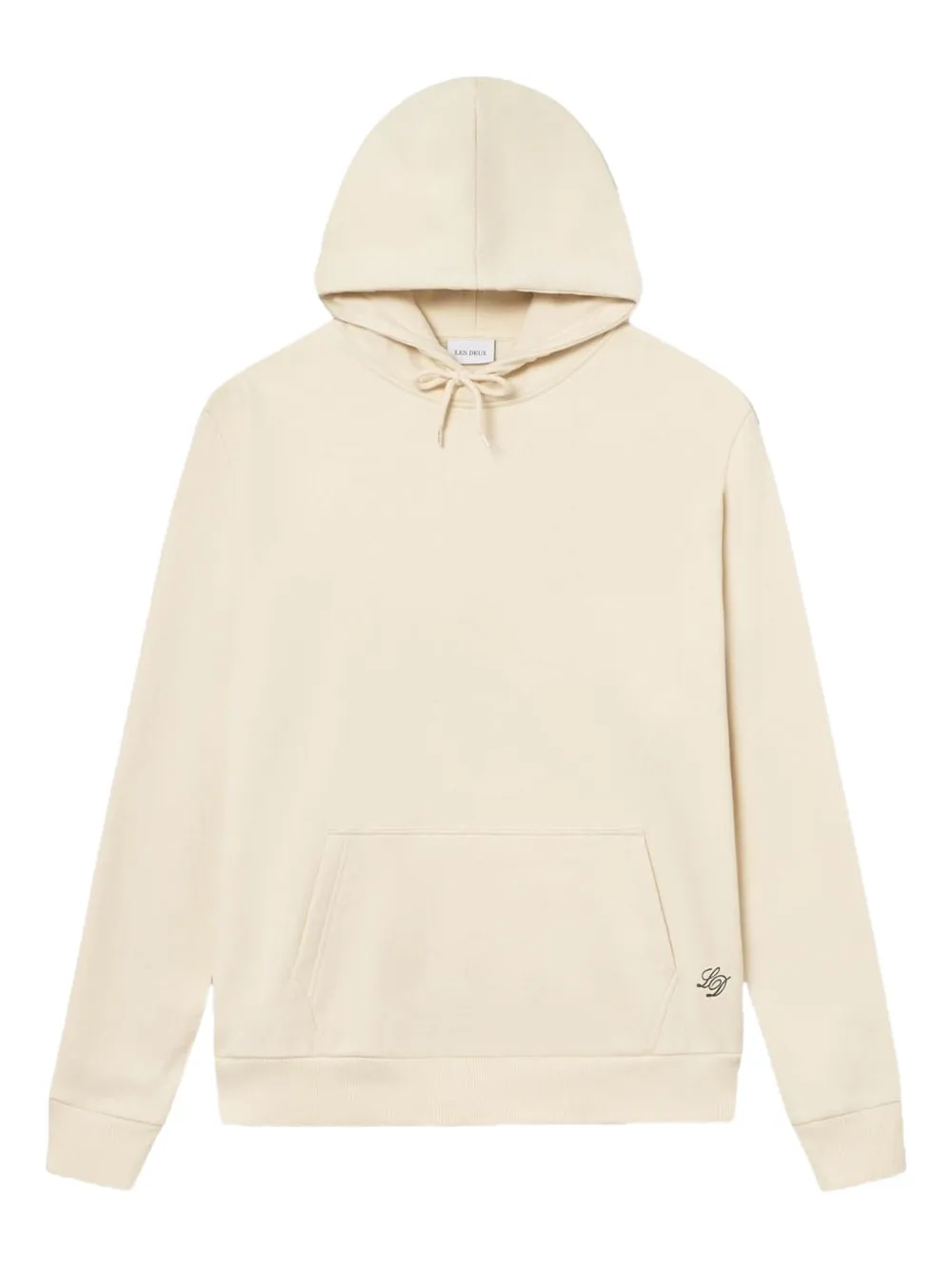 Les Deux logo-embroidered cotton hoodie | Neutrals | Image 1