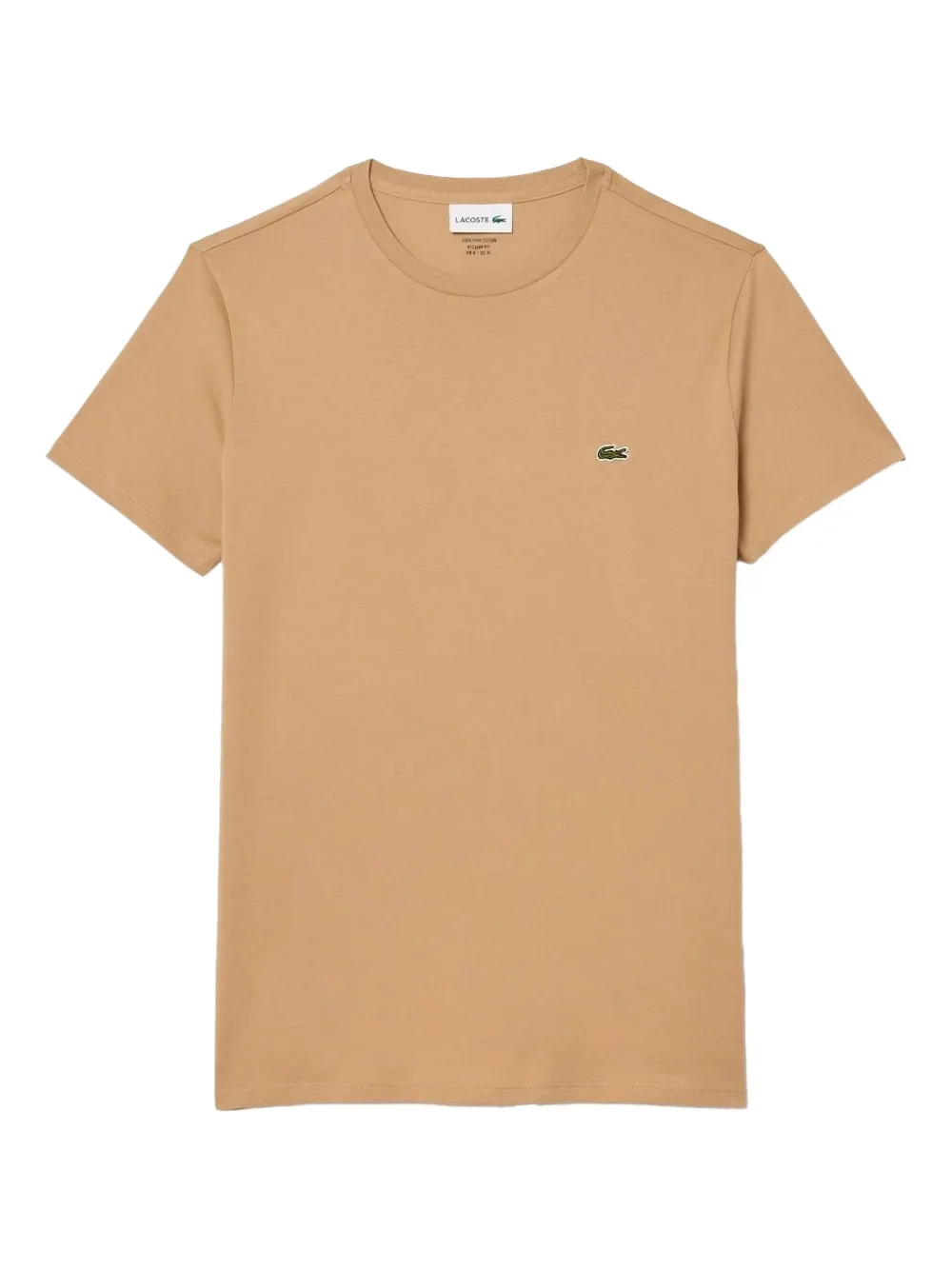 Lacoste Logo-patch Cotton T-shirt In Brown