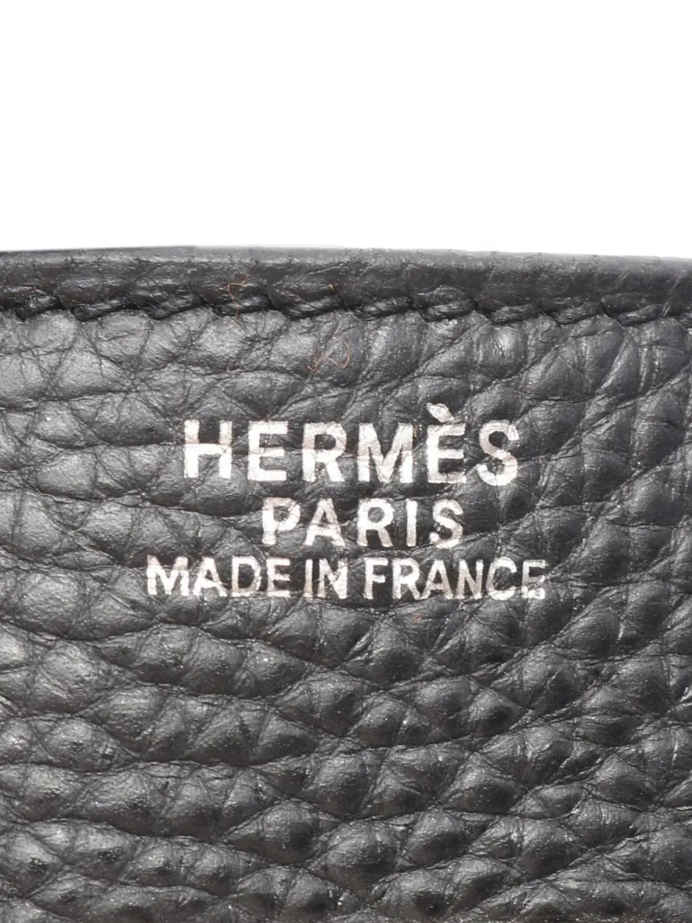 Pre-owned Hermes 2003 Clemence Birkin Retourne 30 Handbag In Black