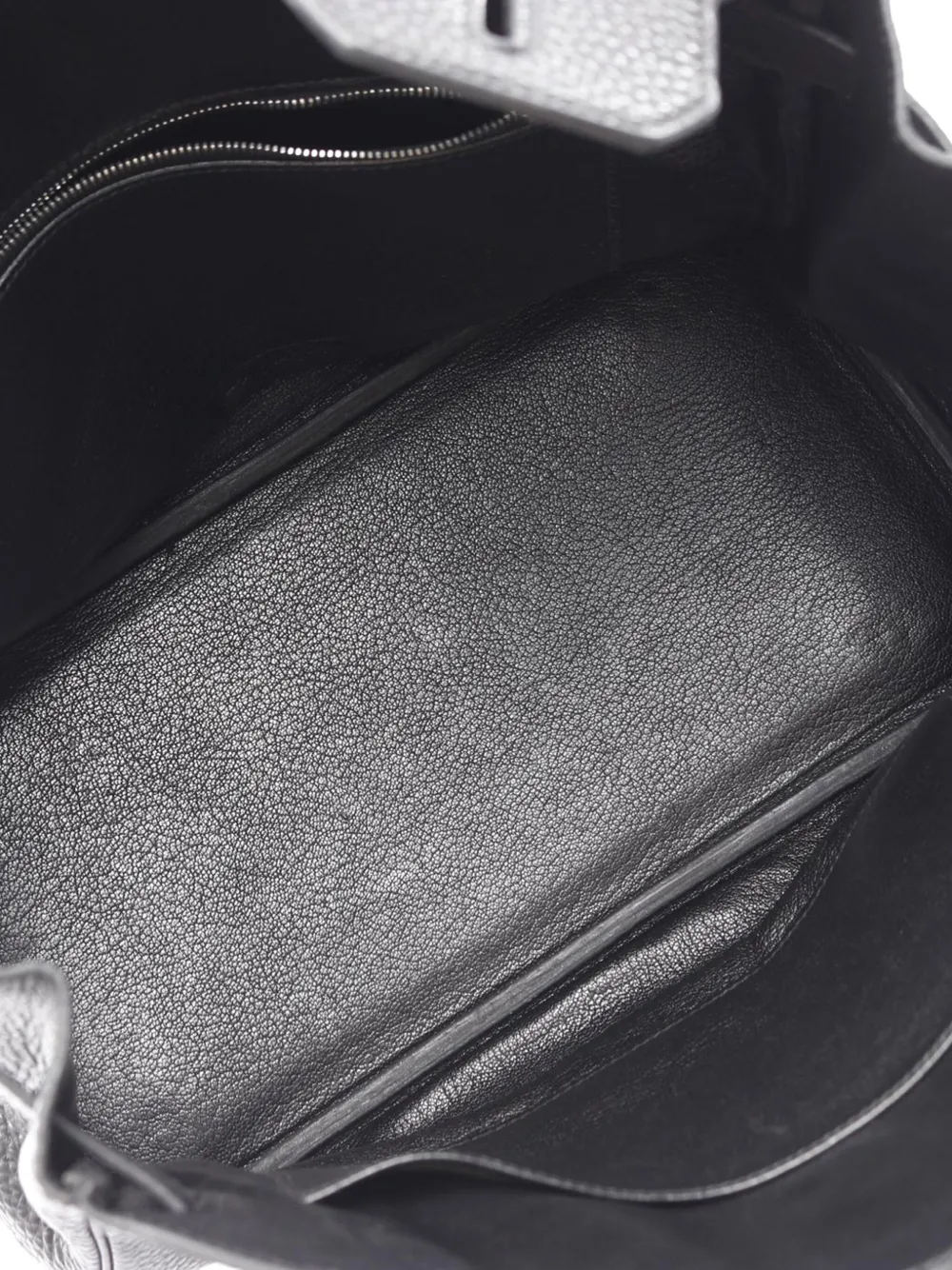 Pre-owned Hermes 2003 Clemence Birkin Retourne 30 Handbag In Black