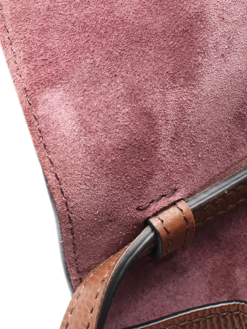 Pre-owned Burberry 2000-2017 Small Leather And House Check Canvas Derby Macken Crossbody Bag In Brown