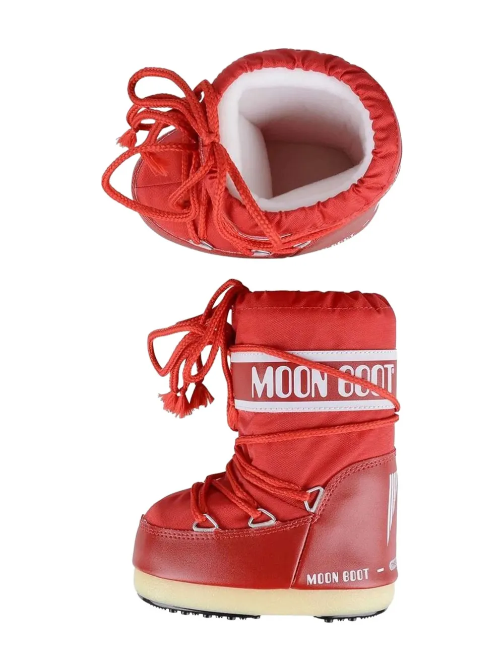 Moon Boot Kids Icon logo-detail snow boots Rood