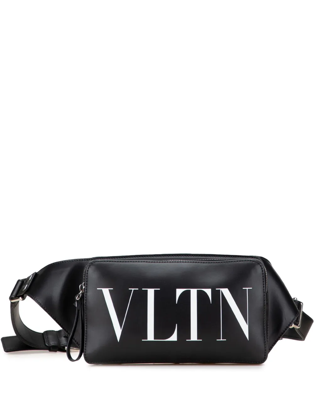 Valentino Garavani Pre-Owned 2018-2025 Leather VLTN belt bag | Black | Image 1