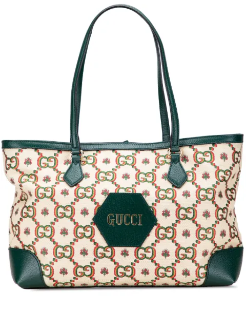 Gucci Pre-Owned 2016-2025 100th Anniversary Medium GG Canvas Embroidered Flower Ophidia tote bag