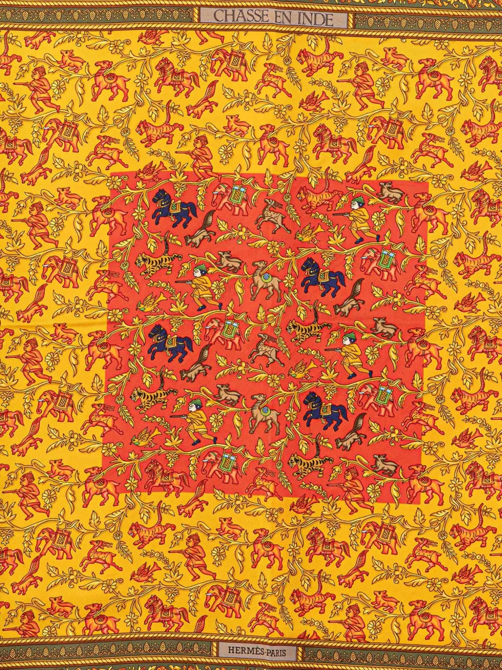 Hermès Pre-Owned 1999-2007 Chasse en Inde Silk Scarf scarves | Image 2