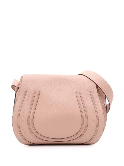 Chloé Pre-Owned 2002-2025 Small Grained Leather Marcie Saddle crossbody bag