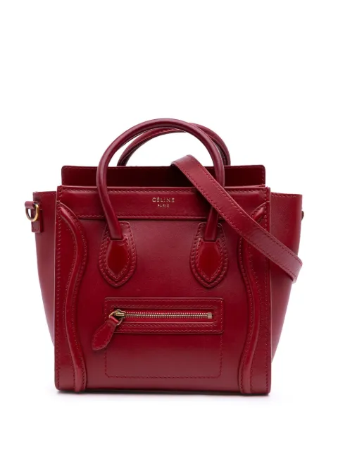 Celine Pre-Owned 2013 Nano Leather Luggage Tote satchel