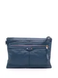 Balenciaga Pre-Owned 2017 Lambskin Motocross Classic Clip M clutch bag - Blue