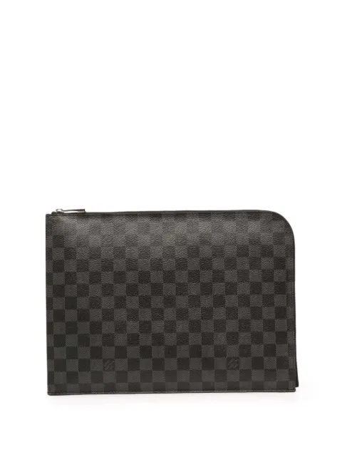 Louis Vuitton Pre-Owned 2016 Damier Graphite Pochette Jour GM clutch bag