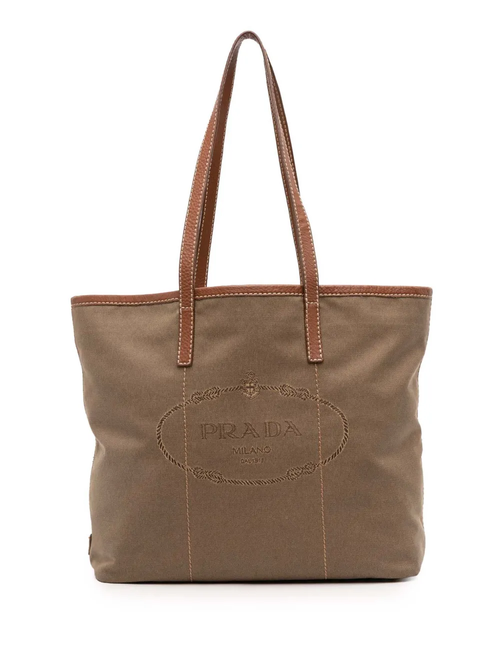 PRADA プラダ カナパ L 2way トートバッグ ブラウン系 PRADA 「PRADA」 2WAYバッグ - ブラウン レディース : ZOZOTOWN