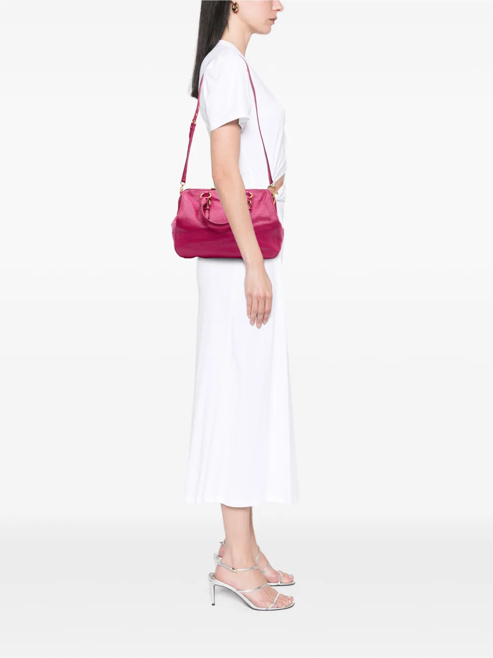 Miu Miu Pre-Owned 2010-2025 Goatskin Madras Leather satchel | Pre-Owned | Image 2