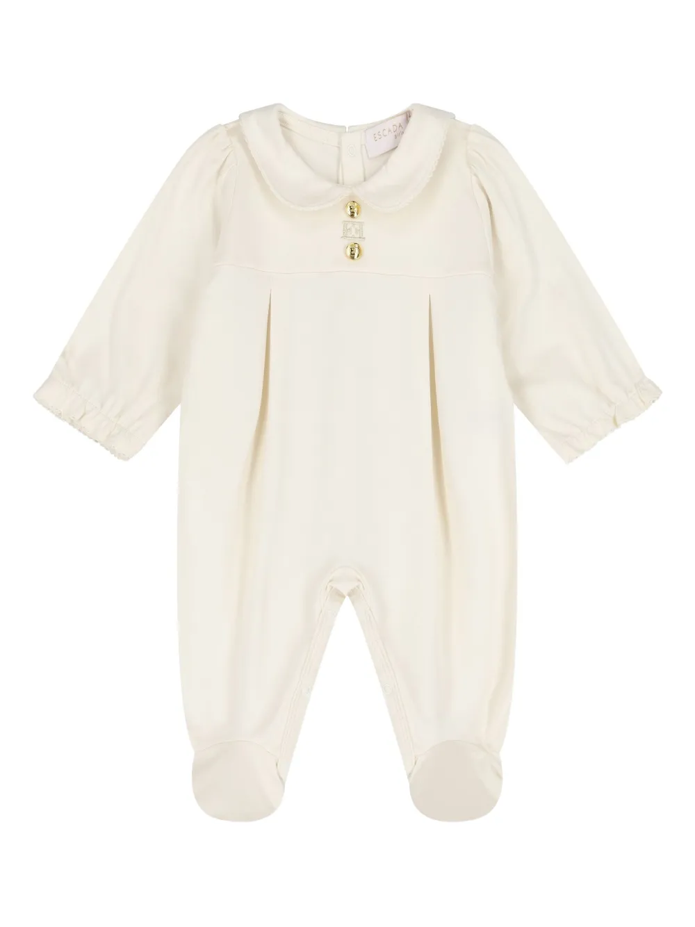 Escada Kids peter-pan collar pajama | Neutrals | Image 1