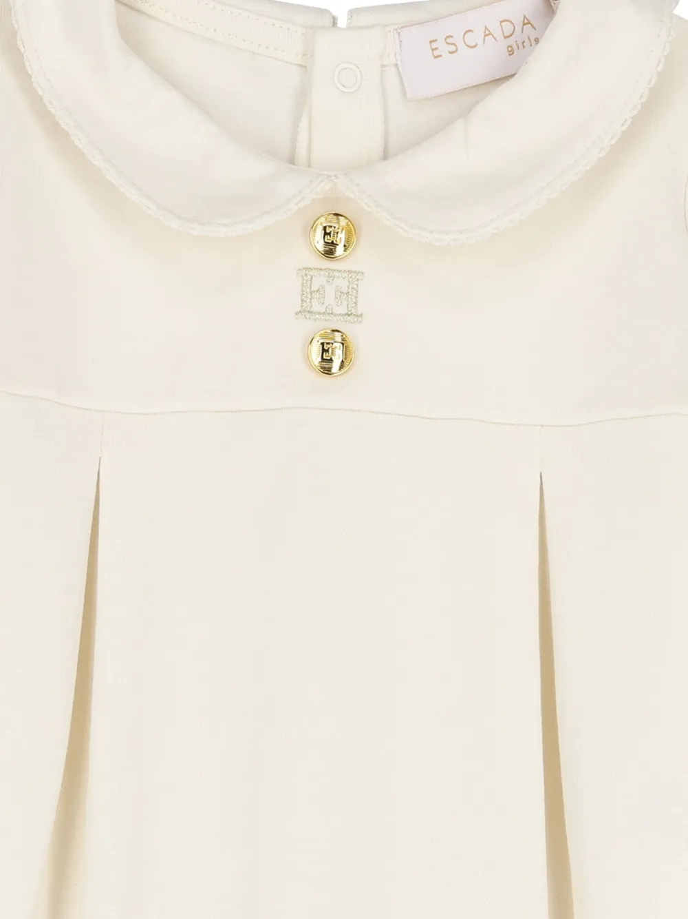 Escada Peter-pan Collar Pajama In Neutral