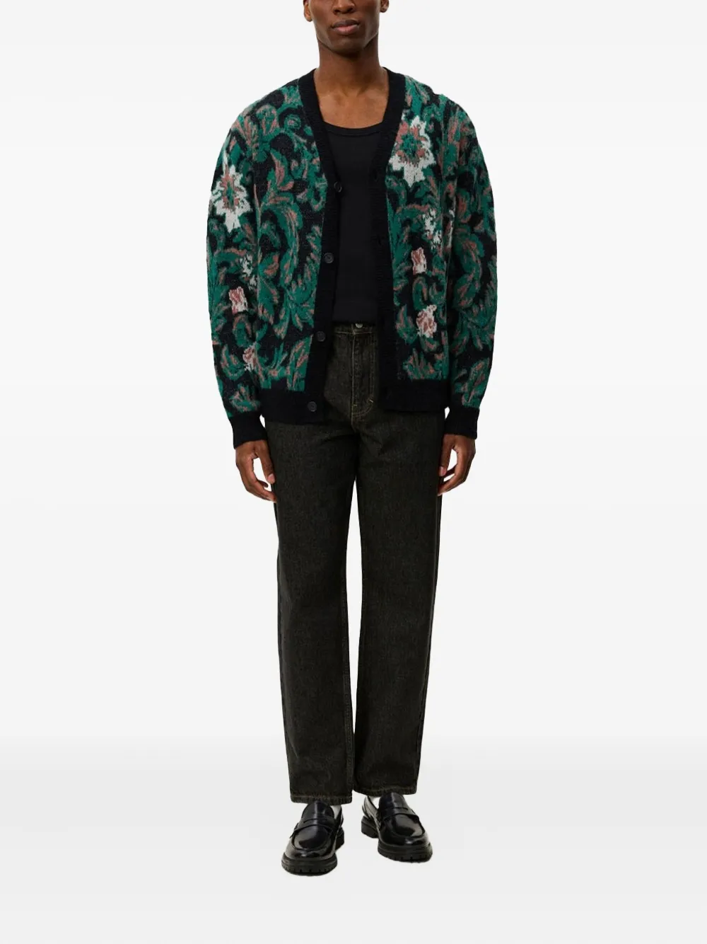 Les Deux Alex jacquard-floral cardigan | Cardigans | Image 2