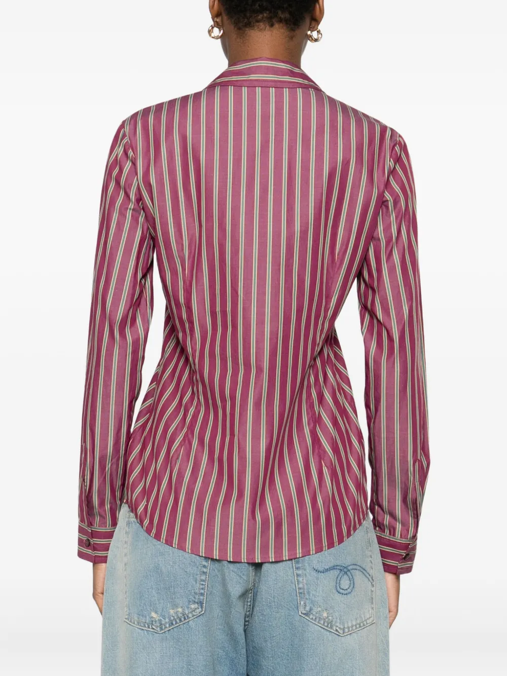 ETRO Gestreept blouse Rood
