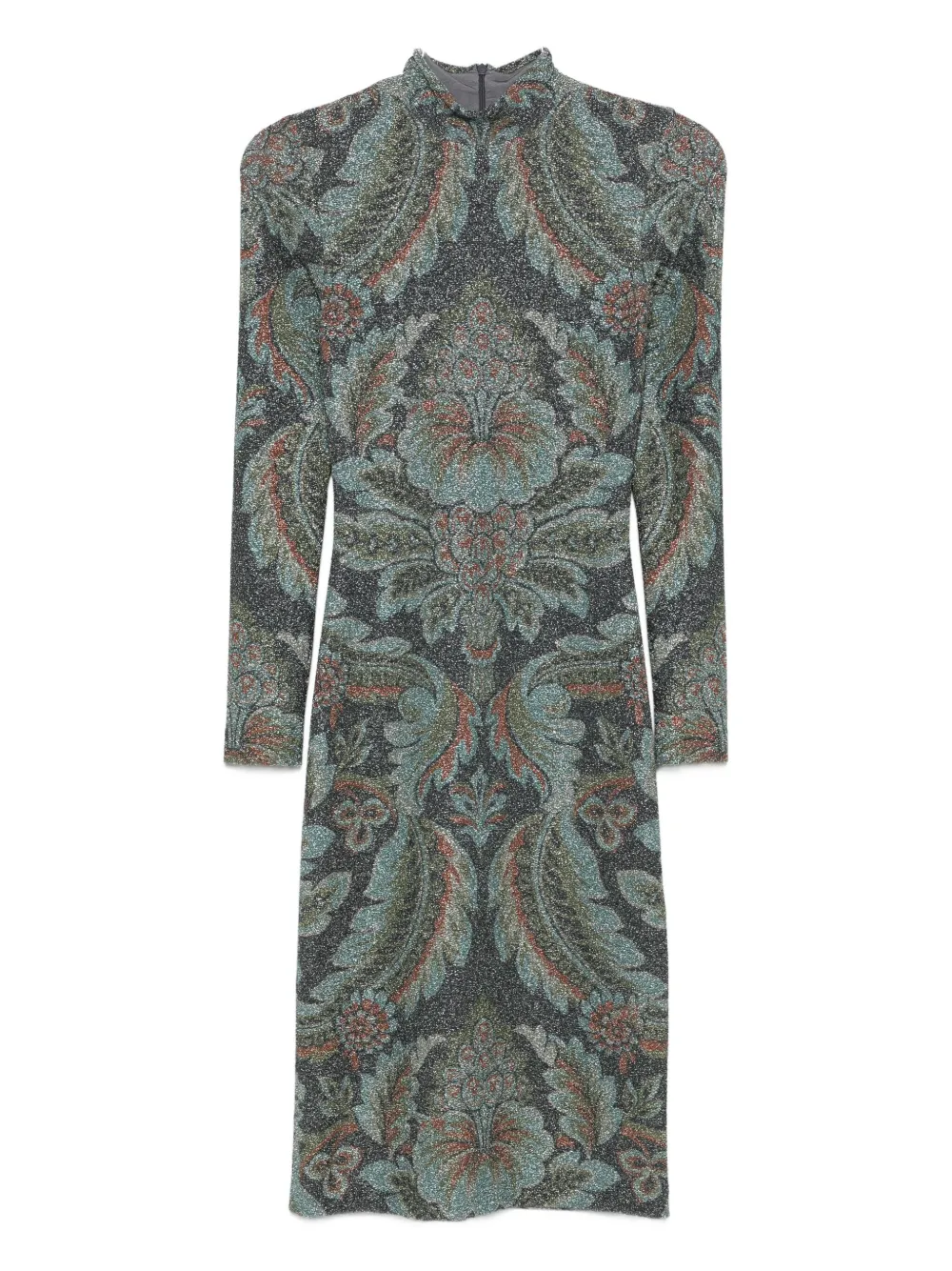 ETRO high-neck floral-pattern dress | Blue | Image 1