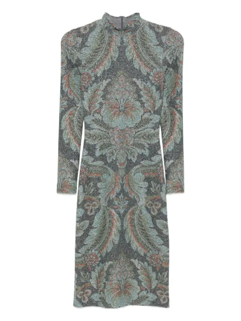 ETRO high-neck floral-pattern dress