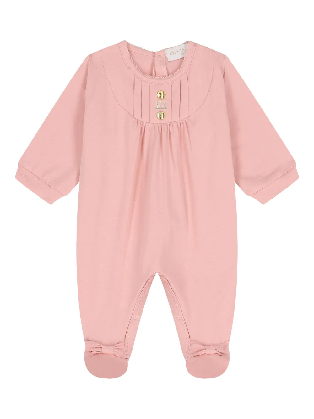 Escada Kids pleated buttoned pajama | Pink | Image 1