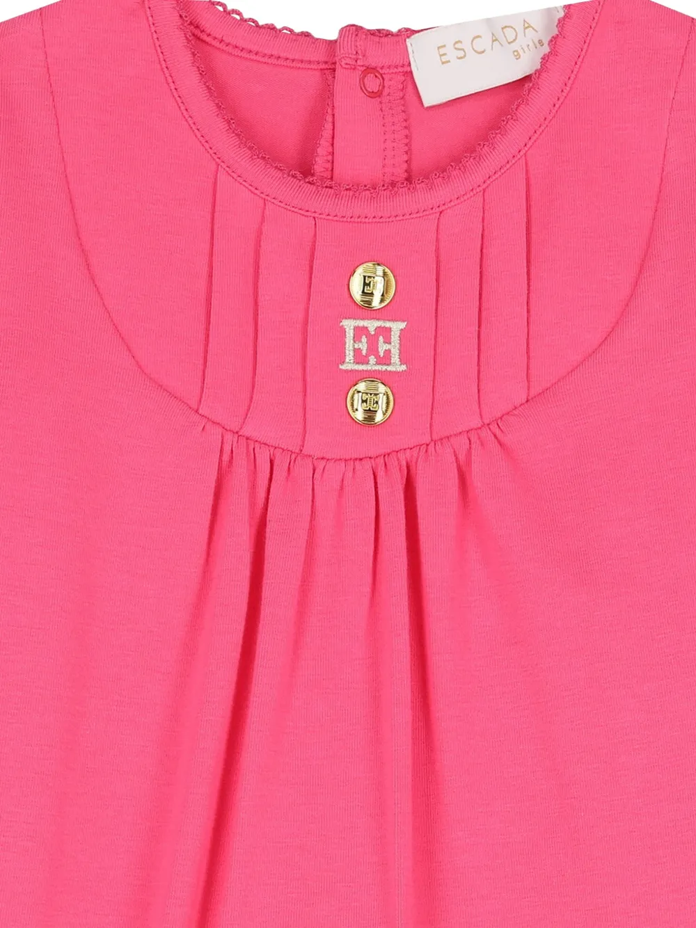 Escada Kids Geplooide pyjama met logo Roze