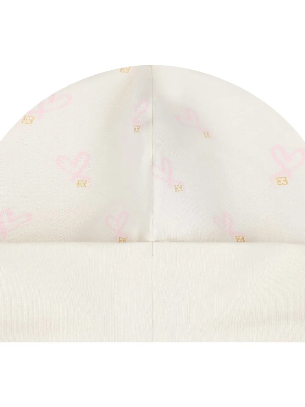 Escada Kids Muts met hartvormig logo - Beige