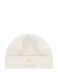 Escada Kids heart logo beanie hat - Neutrals
