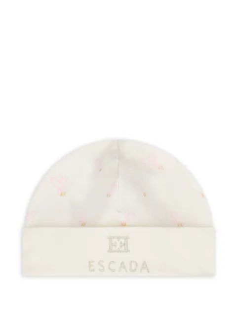 Escada Kids heart logo beanie hat