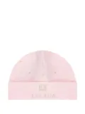 Escada Kids hearts-print logo beanie hat - Pink