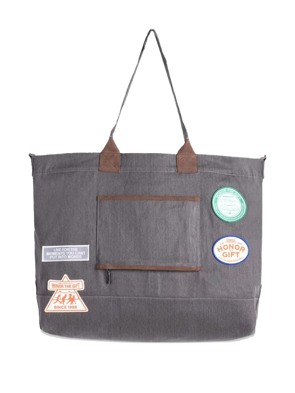 Honor The Gift EST.1988 patch-detail tote bag | Image 2