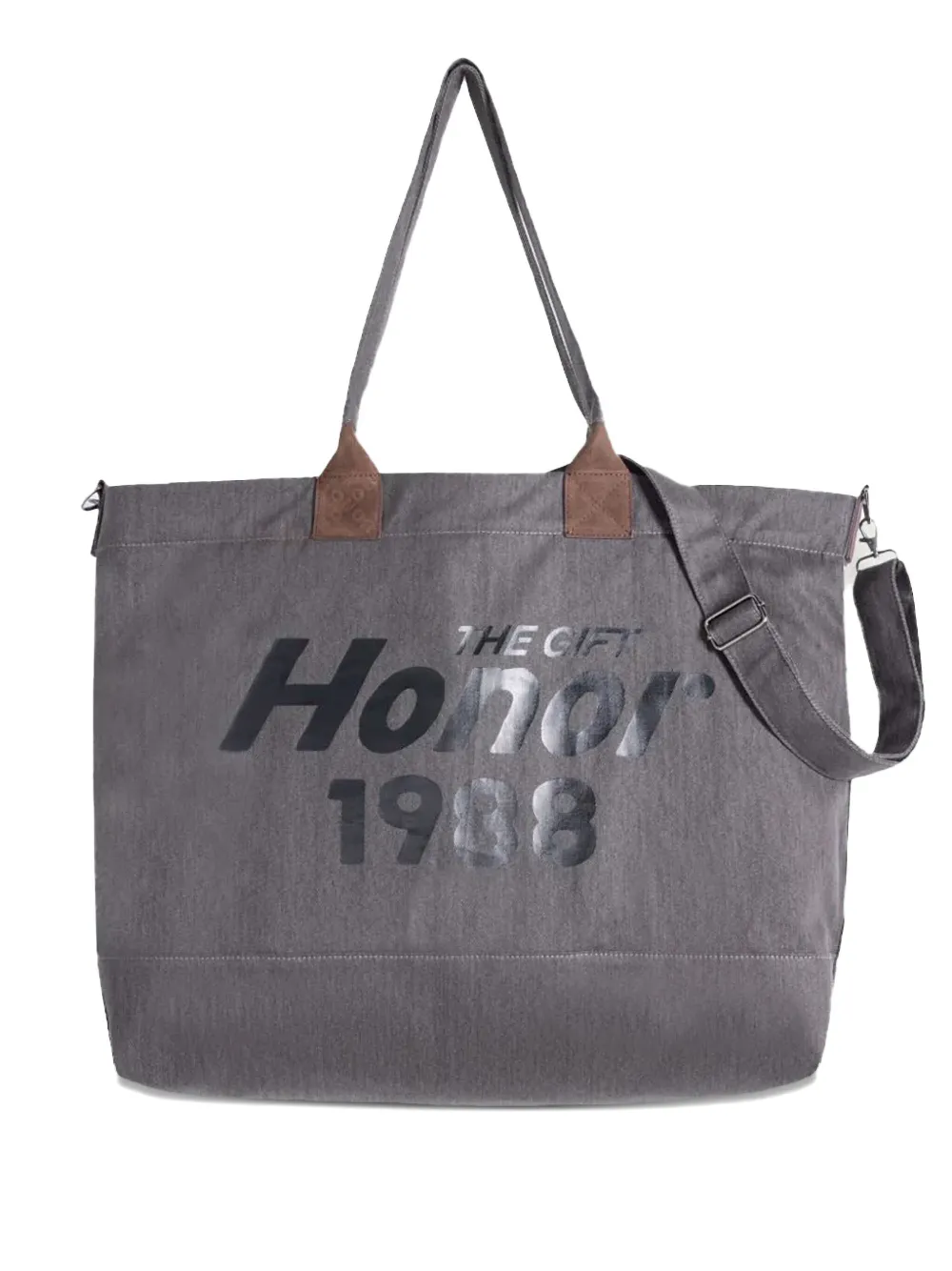 Honor The Gift EST.1988 patch-detail tote bag | Black | Image 1