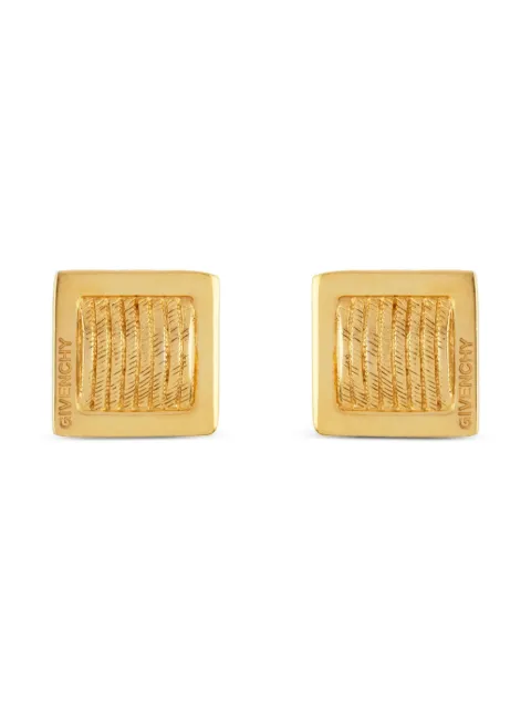Givenchy Pre-Owned 1980s square logo earrings
