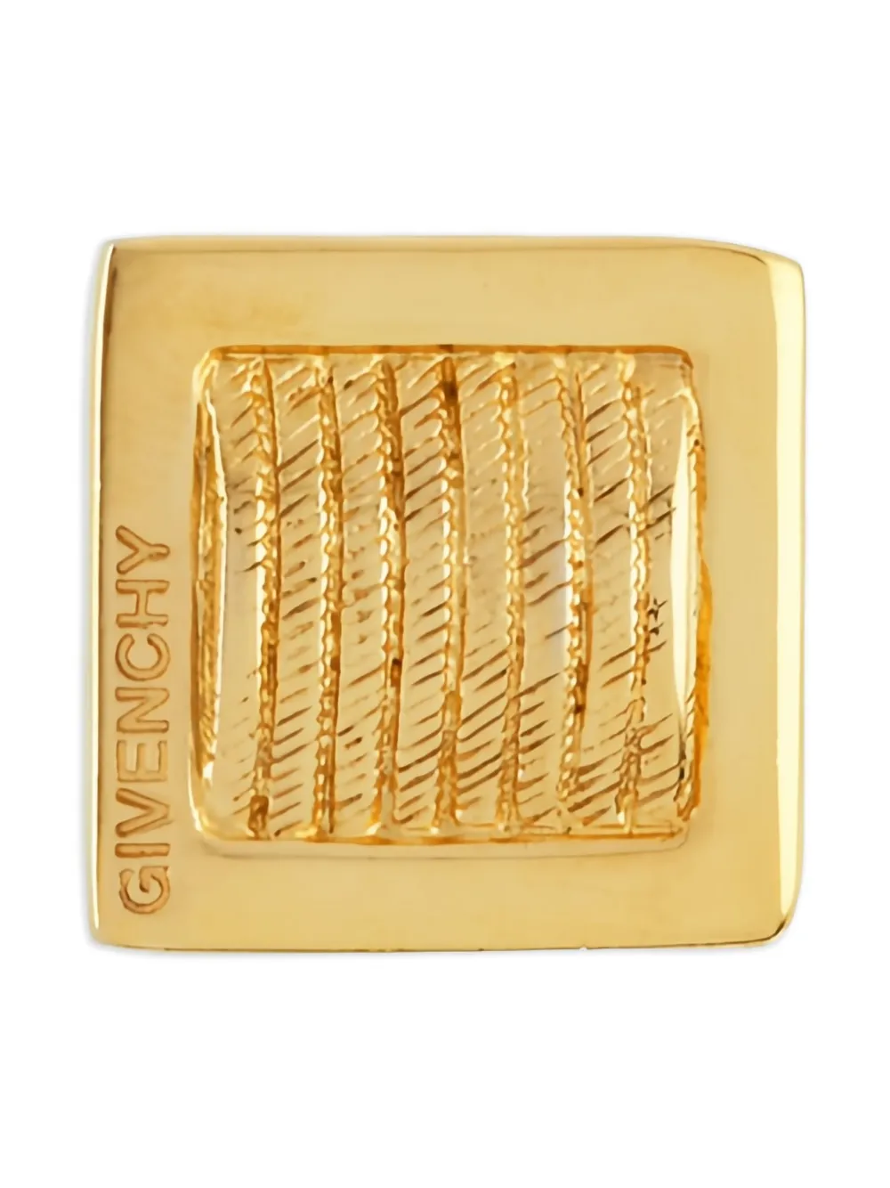 Givenchy Pre-Owned 1980s square logo earrings | Image 2